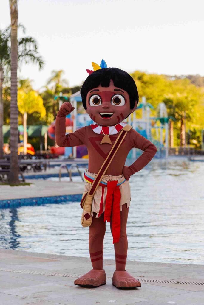 Personagem Torí do taualegres da Rede Tauá de Resorts.